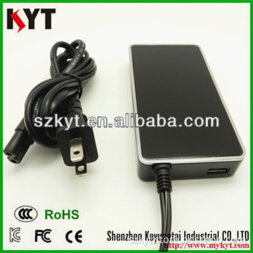 Ultra thin 70W Notebook computer power supply pc laptop adapter with usb and changeable plugs and kc,fcc,ce,rohs certifications